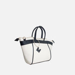 Cartera melina de cuero para mujer - Negro