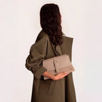 Cartera fara de sintético para mujer - Beige