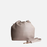 Cartera iria de cuero para mujer - Café