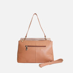 Cartera odalys de cuero para mujer - Miel