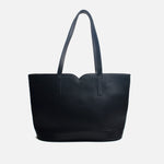 Cartera anis de cuero para mujer - Negro