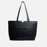 Cartera anis de cuero para mujer - Negro