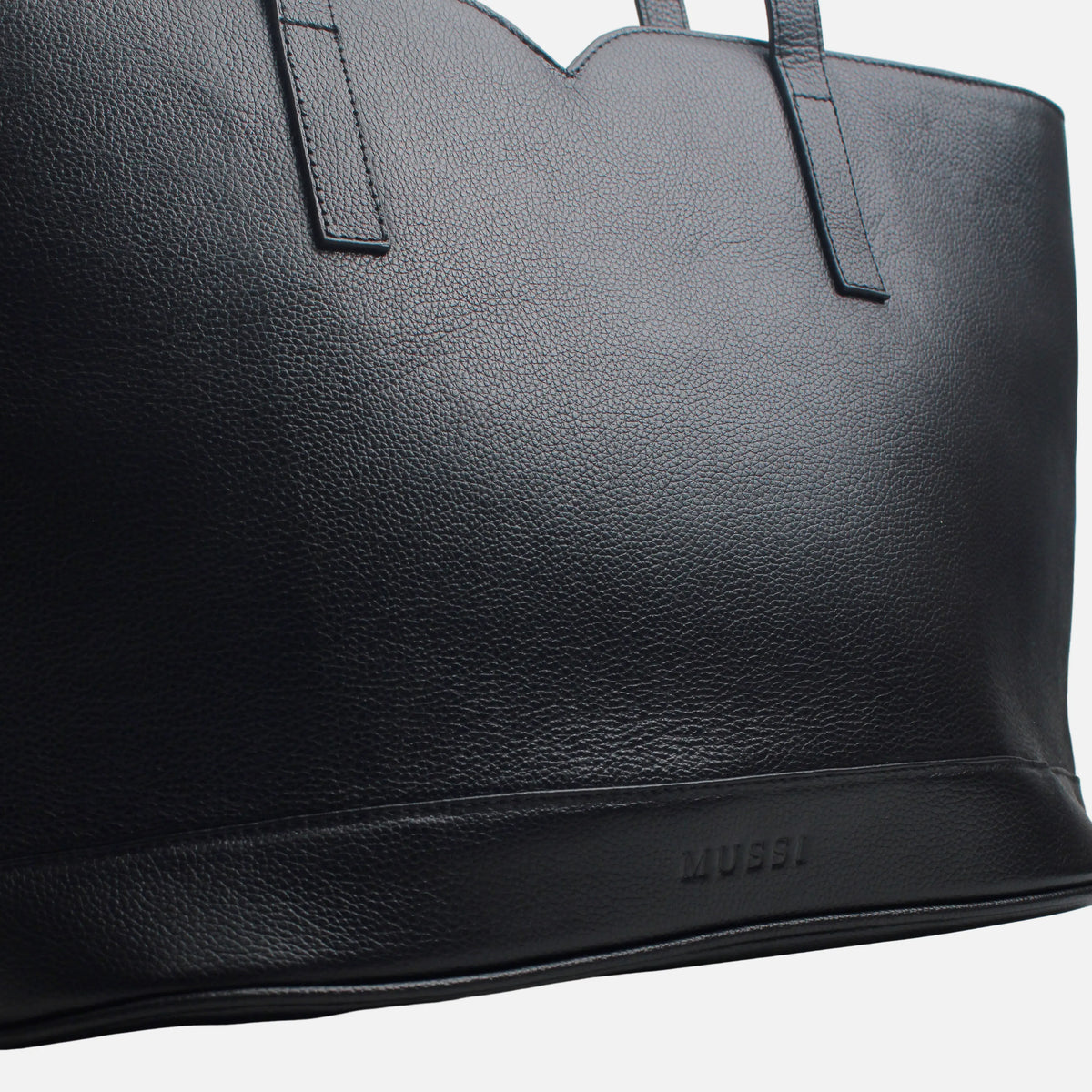 Cartera anis de cuero para mujer - Negro