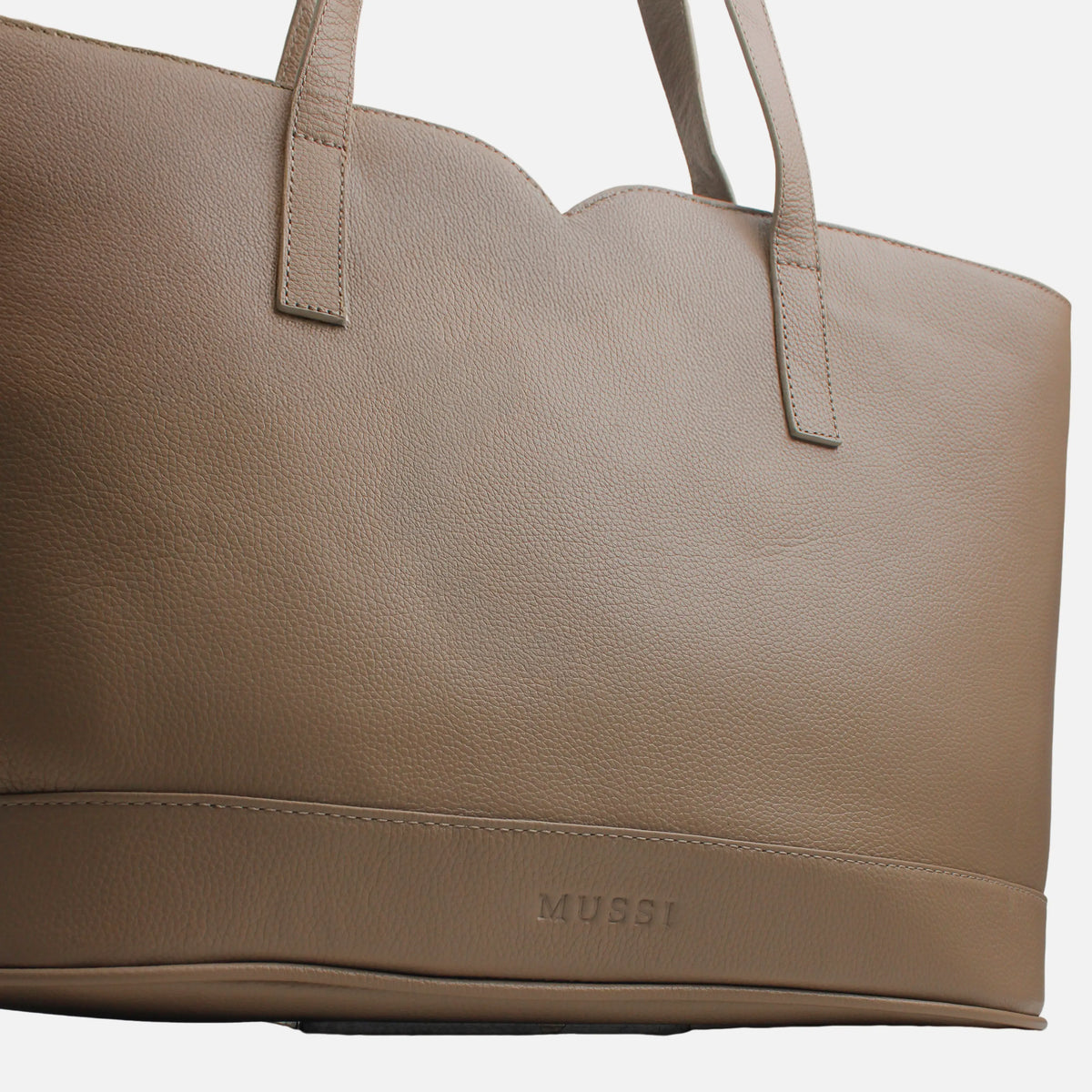 Cartera anis de cuero para mujer - Hueso