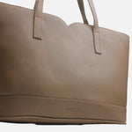 Cartera anis de cuero para mujer - Hueso