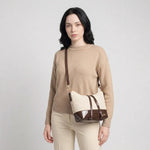 Cartera marbela de sintético para mujer - Hueso