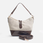 Cartera marbela de sintético para mujer - Hueso