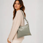 Bolso manos libres luna de sintético para mujer - Verde