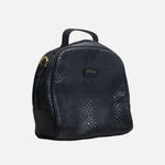 Bolso manos libres ayame de cuero para mujer - Negro