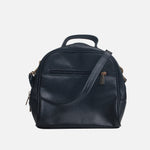Bolso manos libres ayame de cuero para mujer - Negro