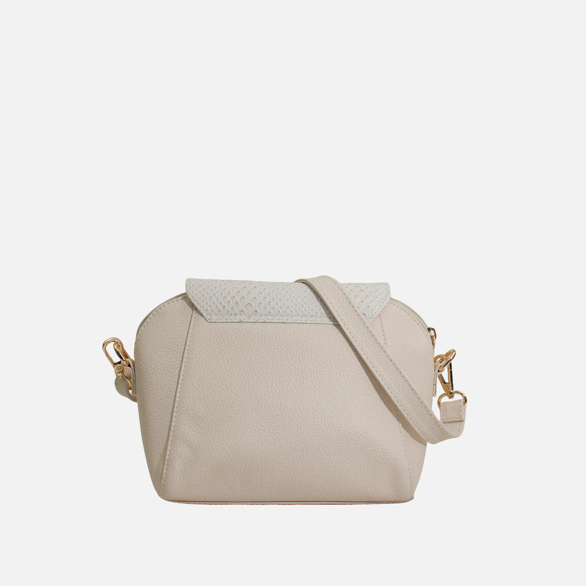 Bolso manos libres liliana de cuero para mujer - Almendra