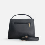 Bolso manos libres zeon de cuero para mujer - Negro