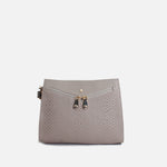 Bolso manos libres zeon de cuero para mujer - Taupe