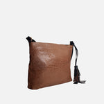 Cartera sorel de cuero para mujer - Negro