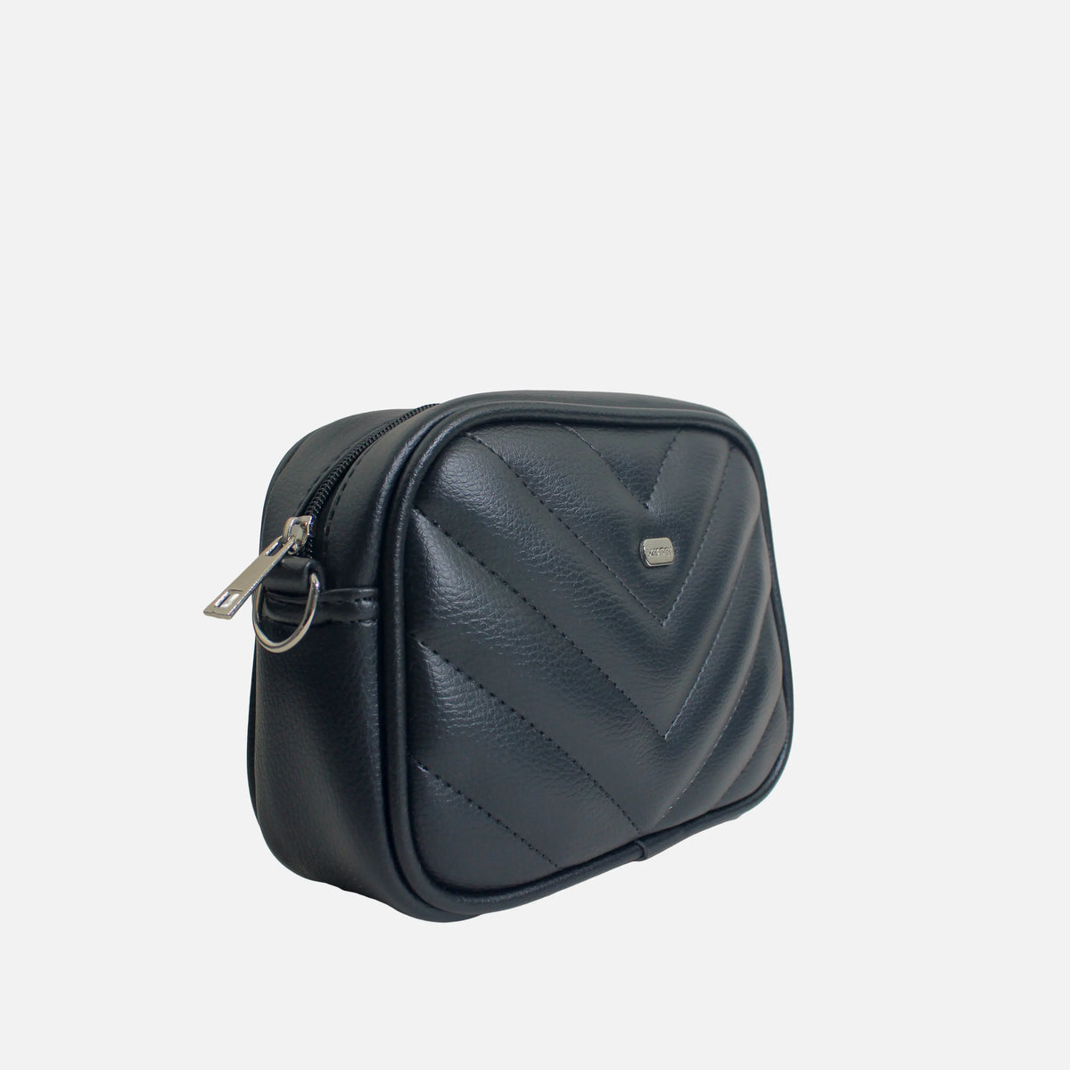 Bolso manos libres elina de cuero para mujer - Negro