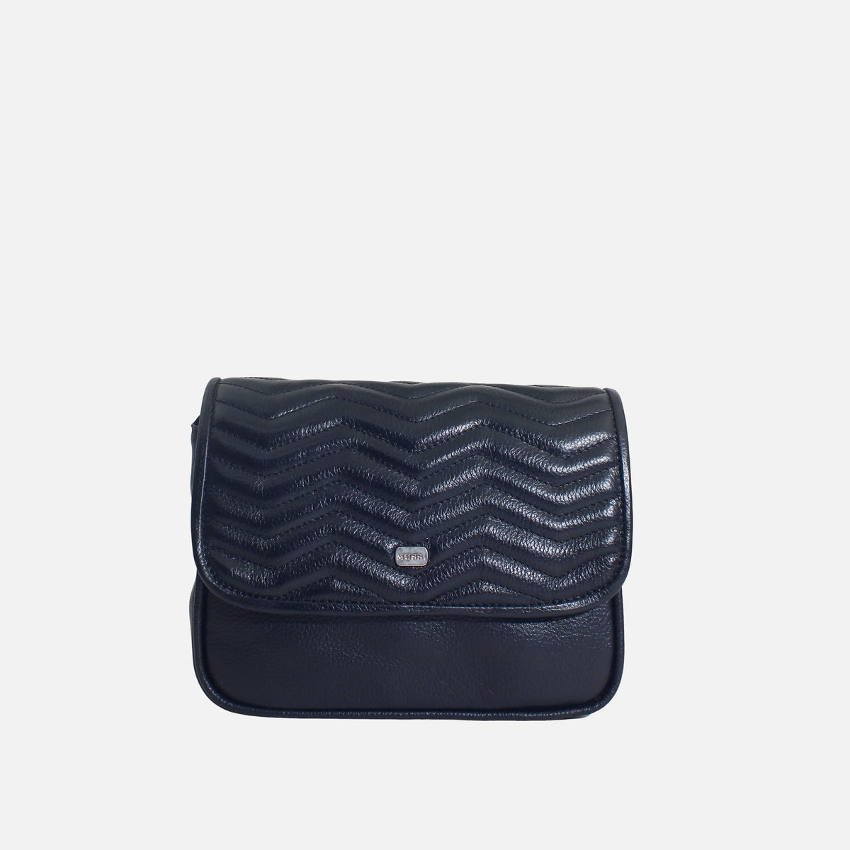 Bolso manos libres lua de cuero para mujer - Negro