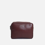 Bolso manos libres dulcinea de cuero para mujer - Vino