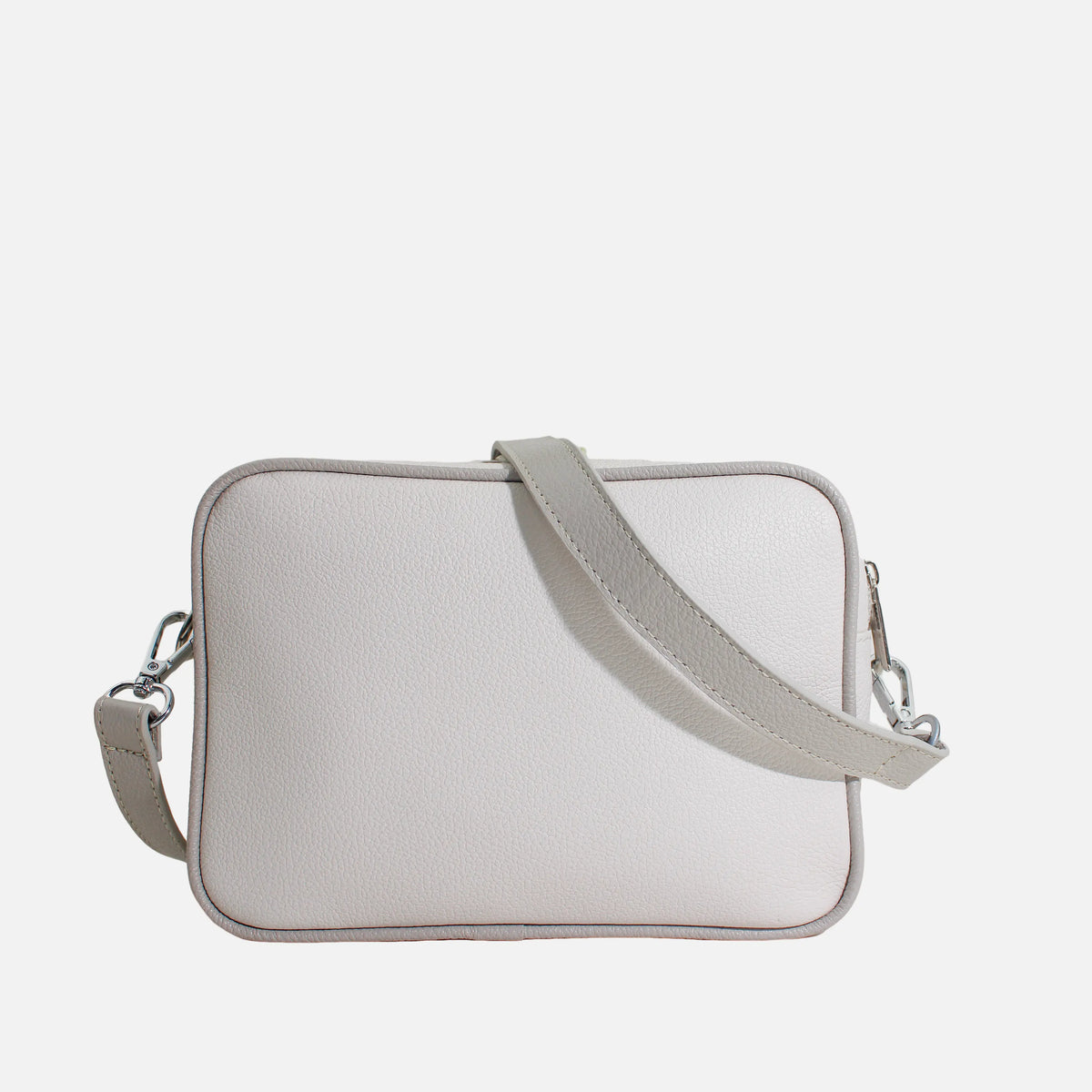 Bolso manos libres dulcinea de cuero para mujer - Hueso