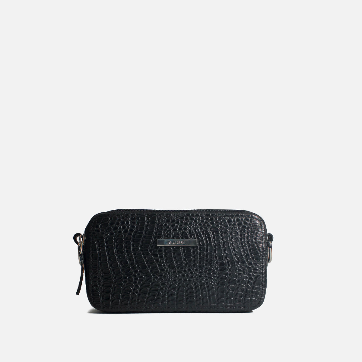 Bolso manos libres estela de cuero para mujer - Negro