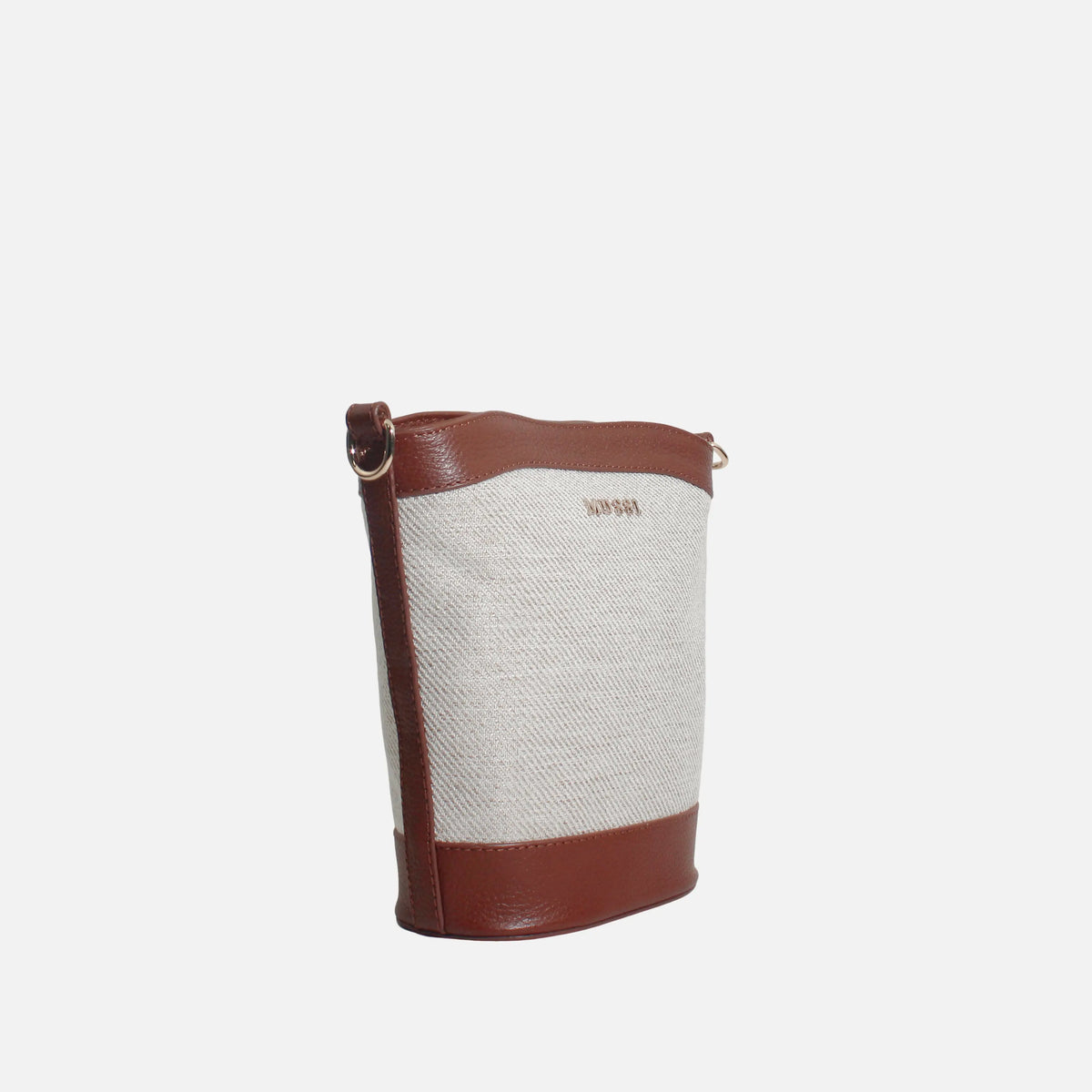 Bolso manos libres ailen de sintético para mujer - Miel