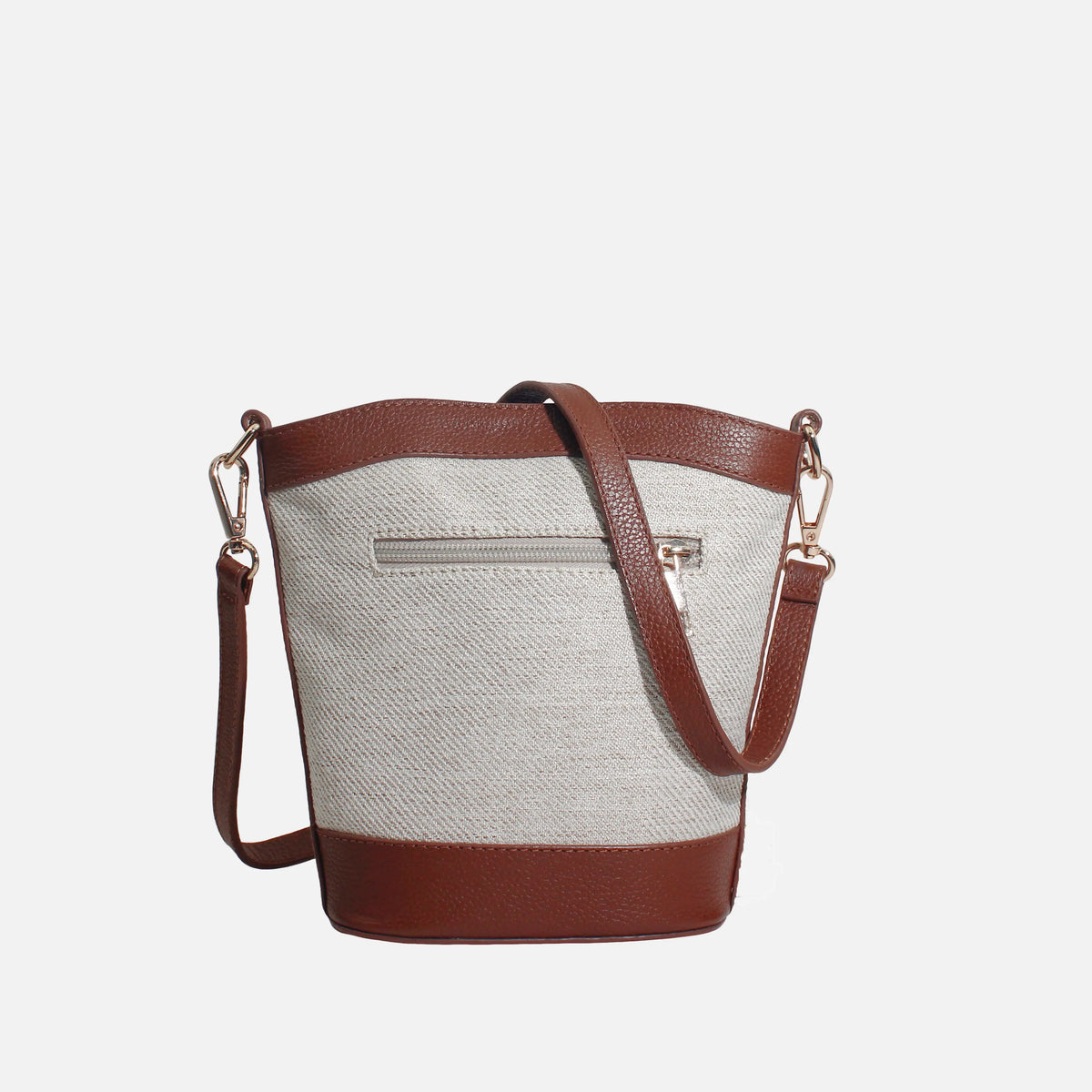 Bolso manos libres ailen de sintético para mujer - Miel
