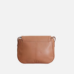 Bolso manos libres paola de cuero para mujer - Miel