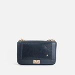 Bolso manos libres luz de cuero para mujer - Negro