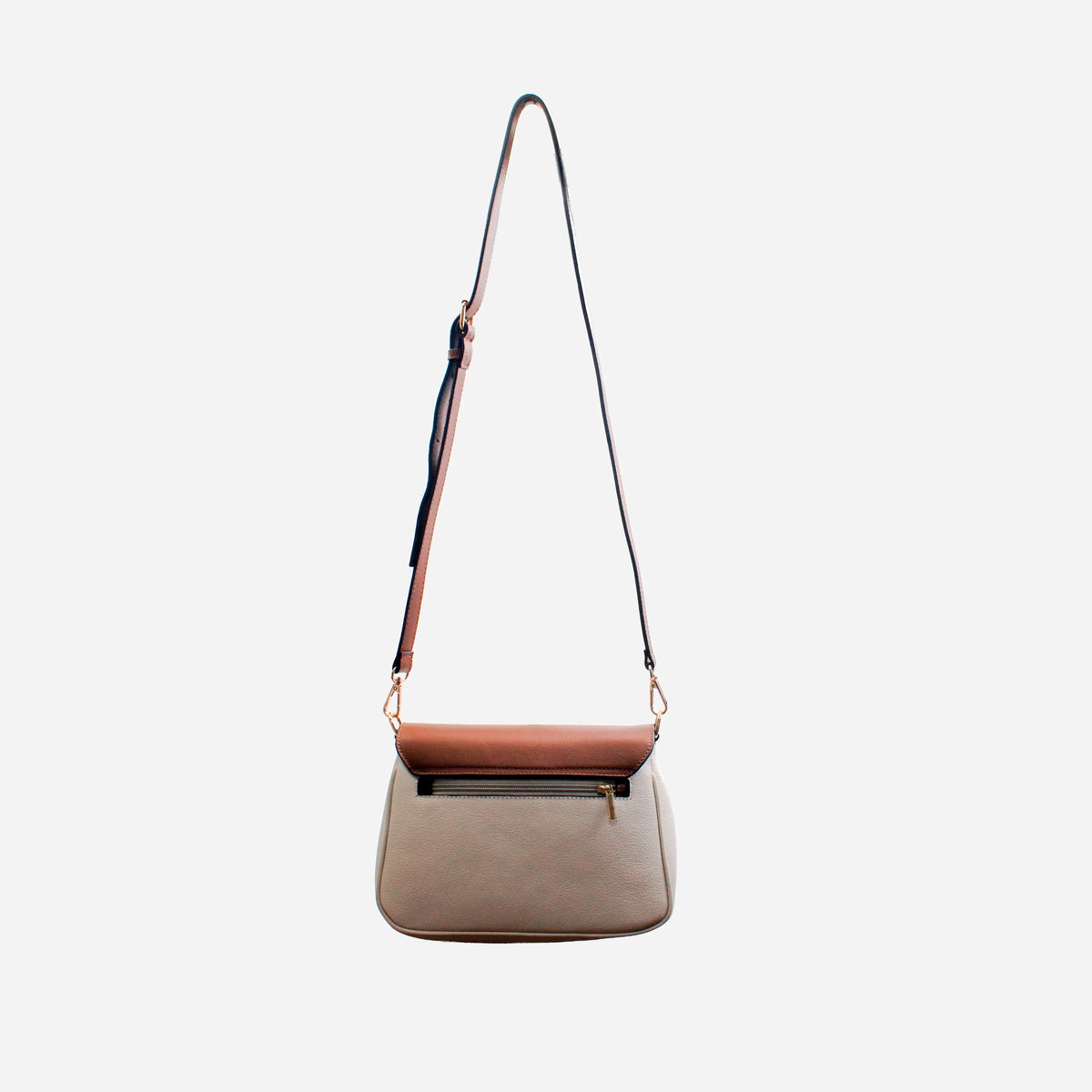 Bolso manos libres eline de cuero para mujer - Miel