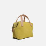 Bolso manos libres limon de cuero para mujer - Verde