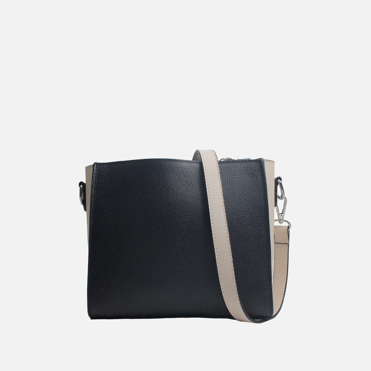 Bolso manos libres arlet de cuero para mujer - Negro