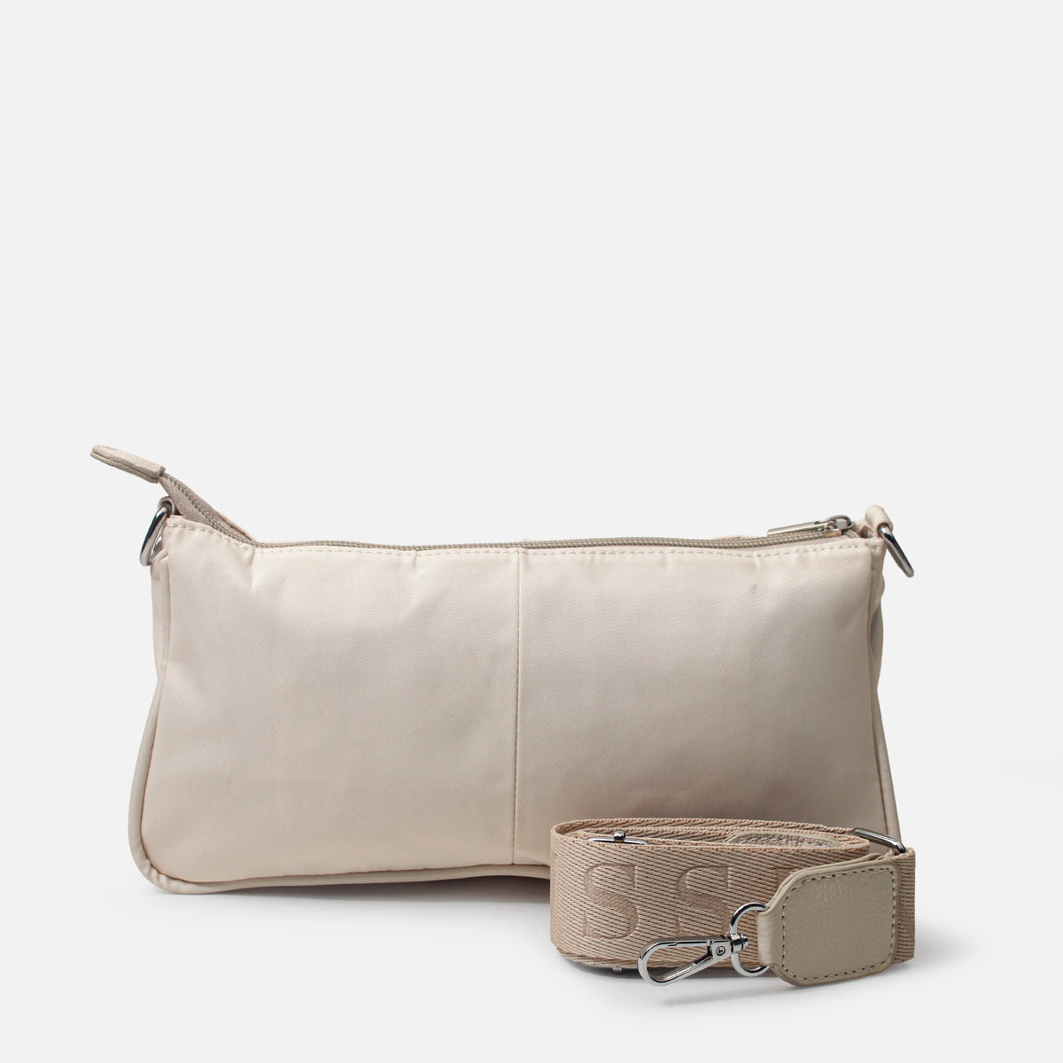 Bolso manos libres neraia de sintético para mujer - Hueso