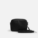 Bolso manos libres letizia de cuero para mujer - Negro