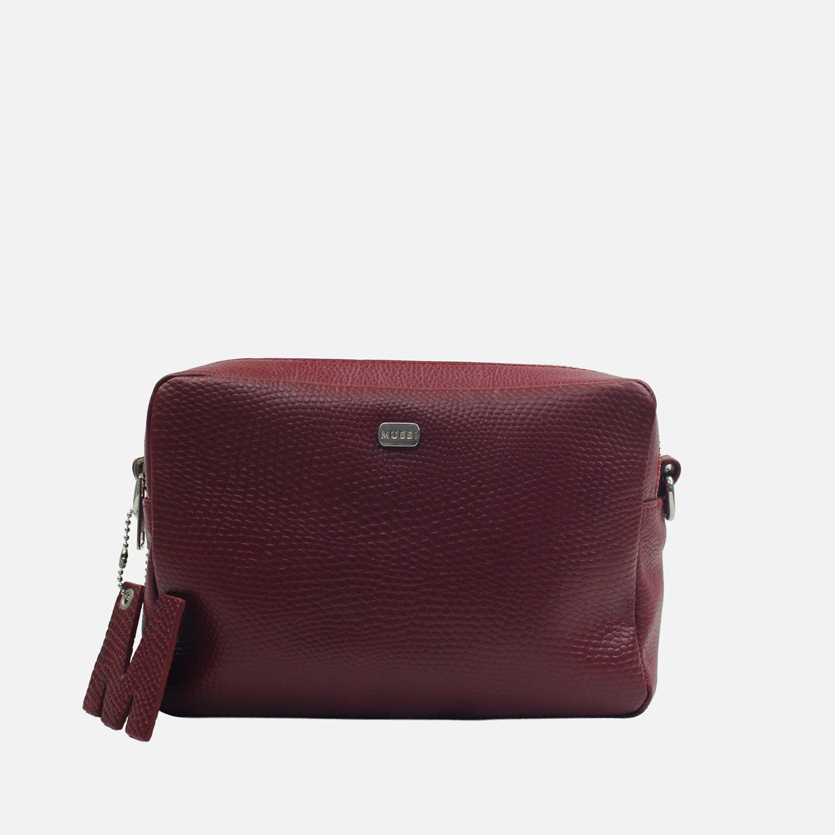 Bolso manos libres letizia de cuero para mujer - Vino