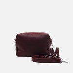 Bolso manos libres letizia de cuero para mujer - Vino