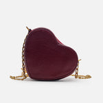 Bolso manos libres florencia de cuero para mujer - Vino