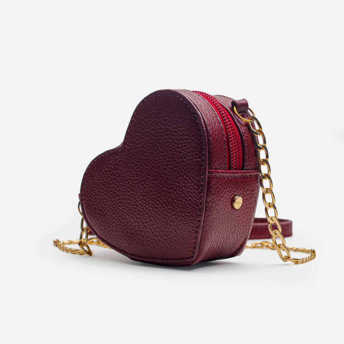 Bolso manos libres florencia de cuero para mujer - Vino