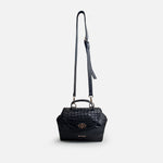Bolso manos libres azalea de cuero para mujer - Negro