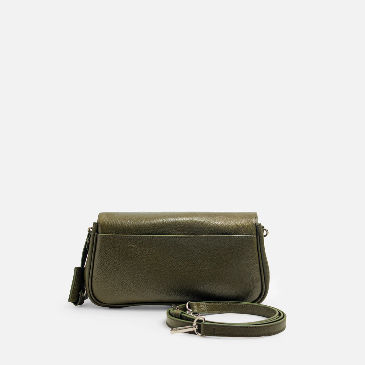 Bolso manos libres pontiara de cuero para mujer - Verde