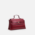 Bolso manos libres riviera de cuero para mujer - Rojo