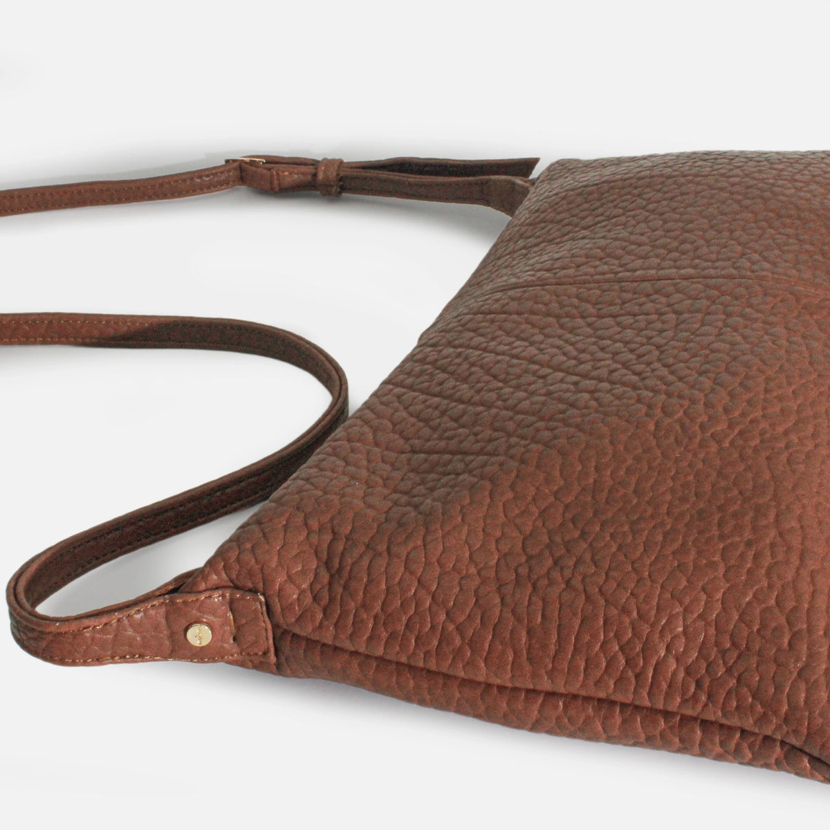 Bolso manos libres ventela de sintético para mujer - Miel