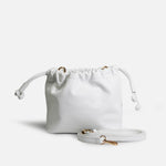 Bolso manos libres mia de cuero para mujer - Blanco