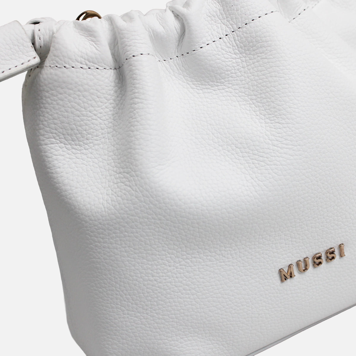 Bolso manos libres mia de cuero para mujer - Blanco