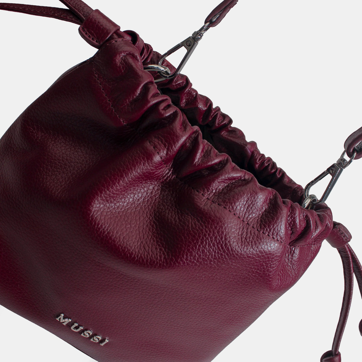 Bolso manos libres mia de cuero para mujer - Vino