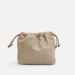Bolso manos libres mia de cuero para mujer - Taupe