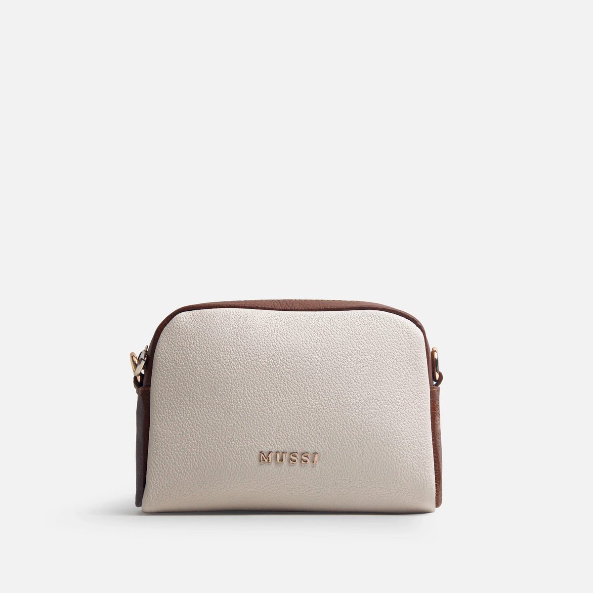 Bolso manos libres livia de cuero para mujer - Hueso