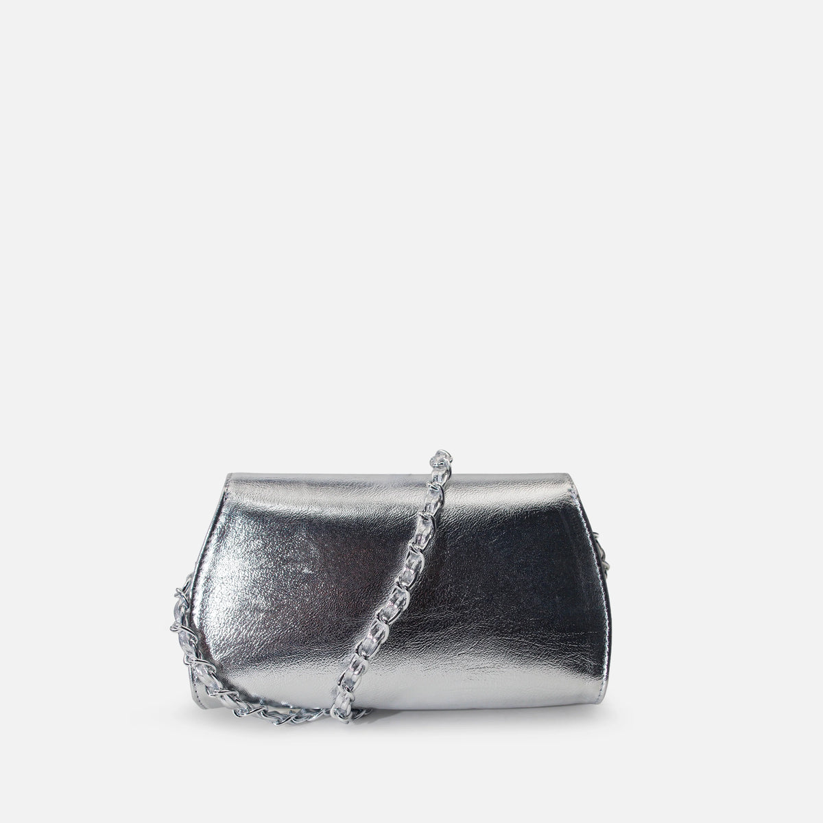 Bolso manos libres solaris de sintético para mujer - Plateado