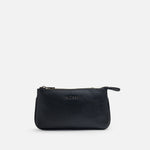 Bolso manos libres casis de cuero para mujer - Negro
