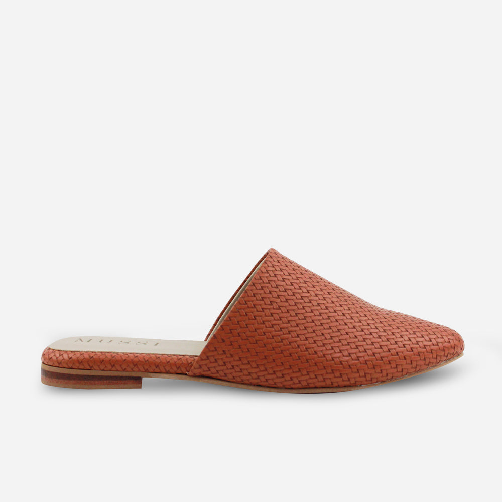 Zueco plano violet de sintético para mujer - Miel