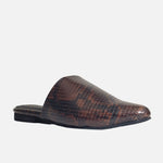 Zueco plano violet de sintético para mujer - Cafe