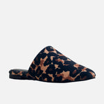 Zueco plano violet de sintético para mujer - Cafe